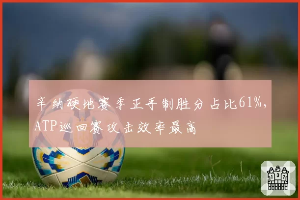 辛纳硬地赛季正手制胜分占比61%，ATP巡回赛攻击效率最高
